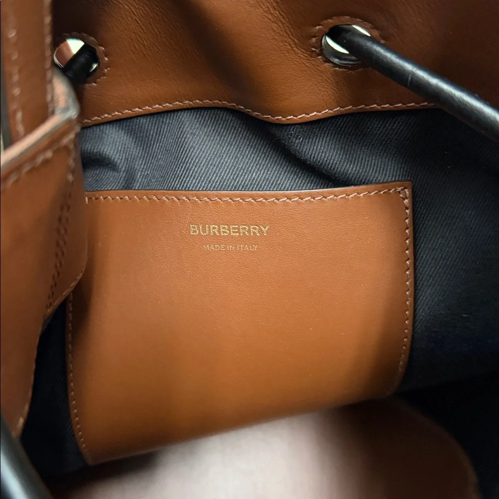 Burberry Dark Birch Small Drawstring Bucket - Picture 10 of 14